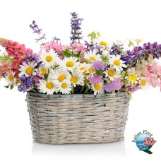 Basket of spring flowers (Deluxe)