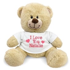 Personalized I Love You Teddy Bear (17 inch teddy)