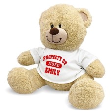 Personalized Property Of XOXO Teddy Bear