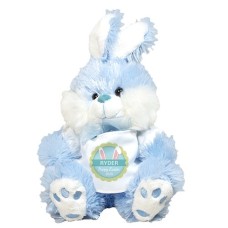 Personalized Bunny Ears Blue Easter Bunny (17 inch teddy)