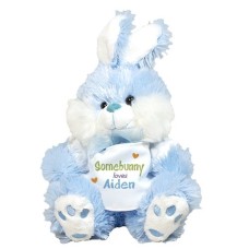 Personalized Somebunny Loves Me Blue Bunny - 10