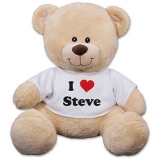 Personalized I Love You Teddy Bear