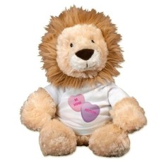 Personalized Be Mine Lion - 12 (17 inch teddy)