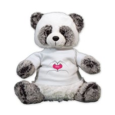 Personalized Happy Valentine's Day Panda Bear- 12 (17 inch teddy)