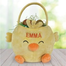 Embroidered Chick Easter Basket