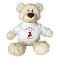 Personalized Happy Holidays Pinchy 17in Bear