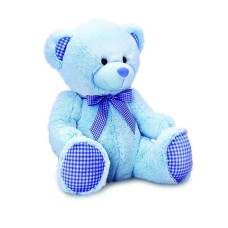 Nursery Blue Gingham Teddy Bear