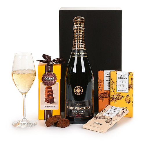 Cava Pere Ventura & Corné Port-Royal Chocolates