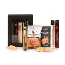 Wine tube gift bag with snacks