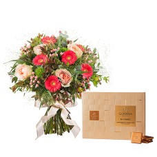 Seasonal Bouquet & Godiva Chocolate