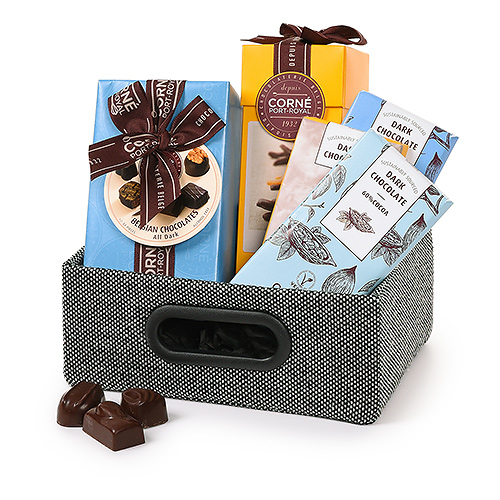 Corné Port-Royal: Ultimate Belgian All Dark Chocolate Gift Basket