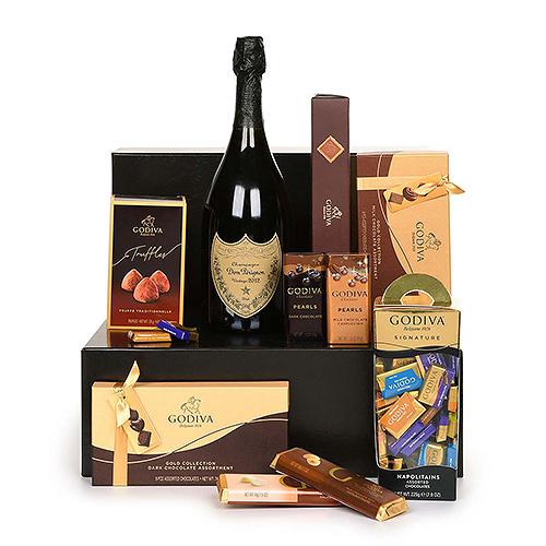 Godiva Chocolates Deluxe gift with Dom Pérignon