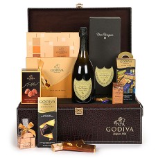 Godiva Luxurious Large Croco Hamper & Dom Pérignon