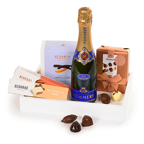 Neuhaus Gift Tray With Pommery Champagne & Chocolates