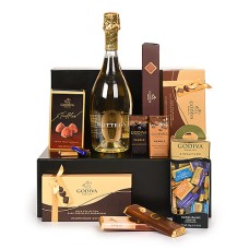 Godiva Chocolates Deluxe with Alcohol-Free Bottega Zero White