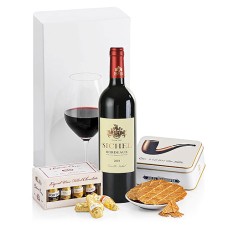 Bordeaux Wine, Chocolates & Biscuits