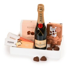Neuhaus Gift Tray With Moët Champagne & Chocolates Neuhaus Gift Tray With Moët Champagne & Chocolates