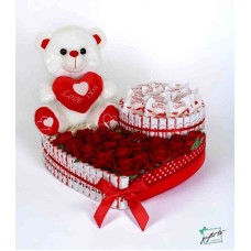 Kinder Love & Raffaello Chocolate Blooming Heart