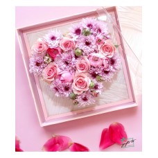 Pink Petals Flower Gift Box