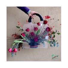Ruby Radiance Flower Gift Bag