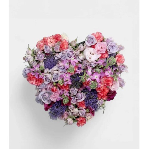 Blossoming Heart Seasonal Flower Arrangement