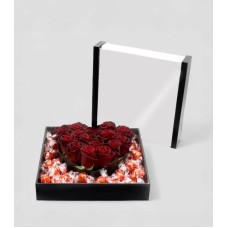 Lindt Roses Luxe Acrylic Heart Gift Box