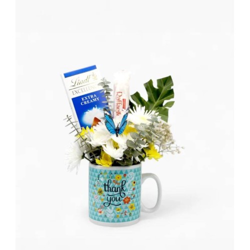 THANK YOU: Sweet Appreciation Floral Gift Mug