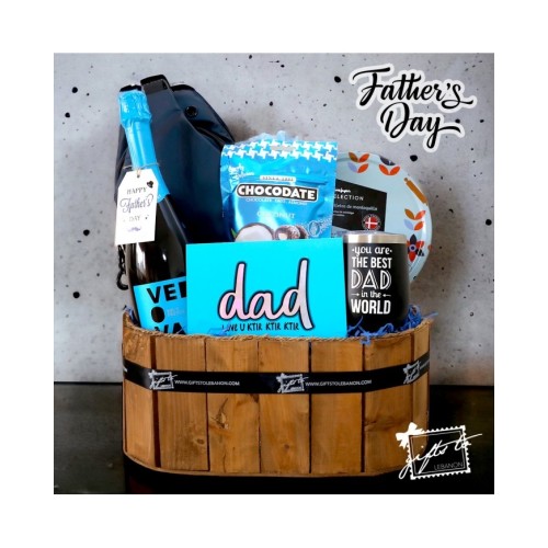 Cheers to Dad: Prosecco and Treats Basket