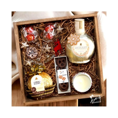 Festive Symphony Delights: Mozart White Chocolate Liqueur Gift Box