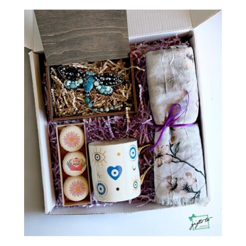 Gemstone Dragonfly Brooch Gift Box