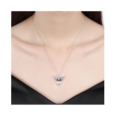 925 Sterling Silver Angel Heart Pendant