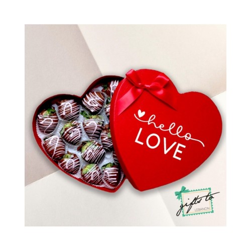 HELLO LOVE Chocolate Dipped Strawberries