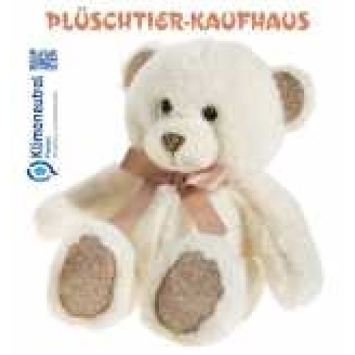 Teddy with rose bow and glitter effect