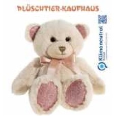 Teddy bear with bow and glitter effect