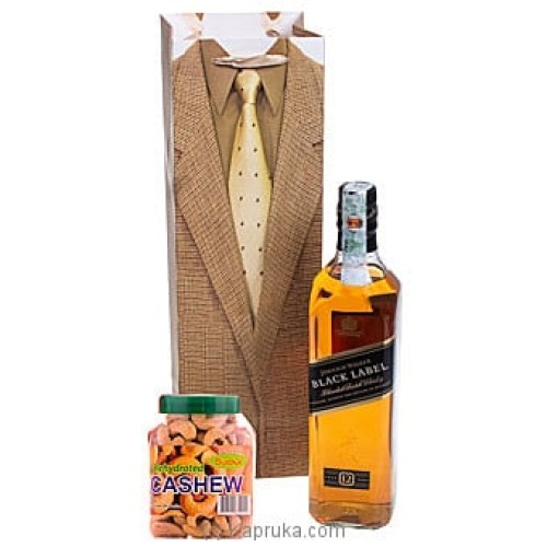 Johnnie Walker black Label With Cashew Bottle- Gift For Him - Gift For Season - Gift For Birthday