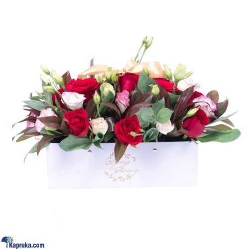 Dazzling Romance Floral Arrangement With 12 Red Roses