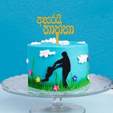 'adarei Thattha' Father's Day Ribbon Cake