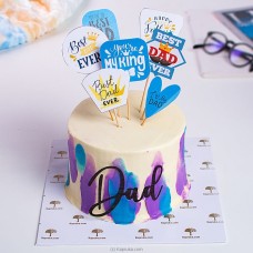 Shades Of Fatherhood - Father's Day Ribbon Cake