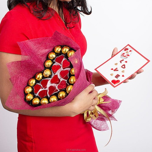 Heart Chocolate Bouquet 28 Pcs
