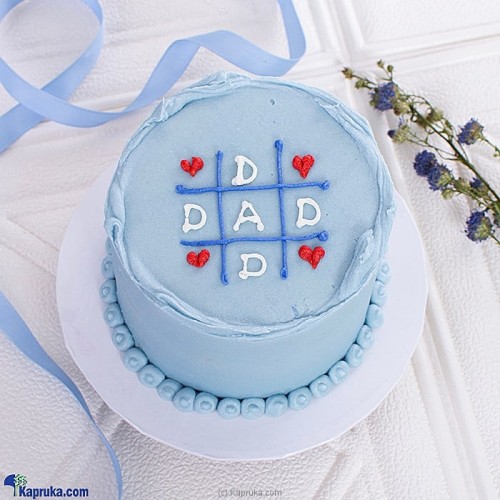 Dad's Blue Delight Bento Cake