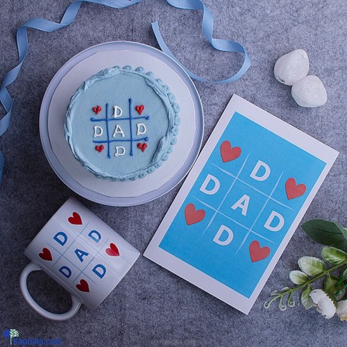 Daddy's Day- Bento Cake, Greeting Card And Mug Bundle