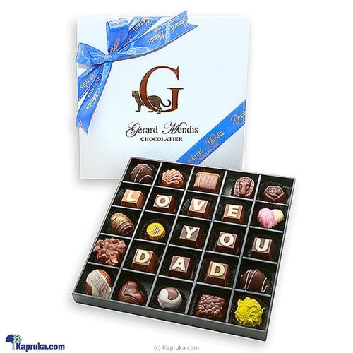 Love You Dad 25 Piece Classic Wooden Chocolate Box (GMC)