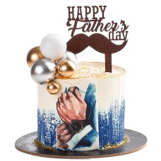 Father's Day Blue Velvet Cake