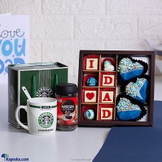 Dad's Coffee Trio - Starbucks Coffee Mug With NESCAFÃ‰ Classic 50g Jar And Java Chocolate