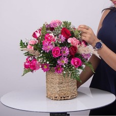 Fifteen Shades Of Love Flower Bouquet- With 15 Pink Roses