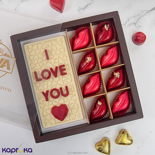 I Love You Slab With Caramel Lips 8 Pcs Sleeve Box