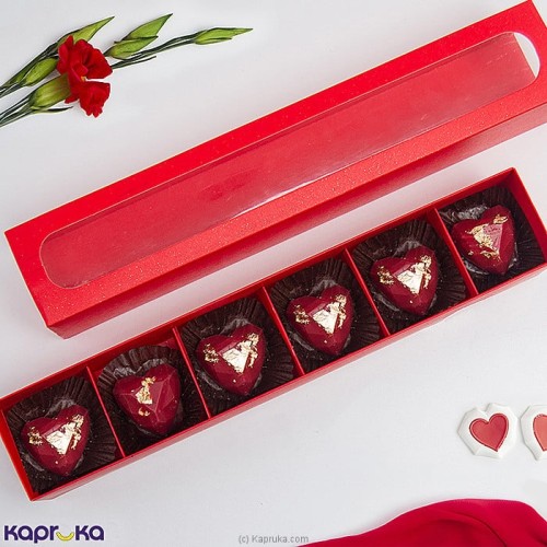 Six Of Hearts 6 Pcs Valentine Chocolates