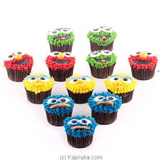 Cookie Monster Cupcakes- 12 Piece Pack
