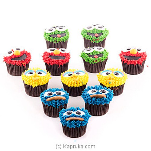 Cookie Monster Cupcakes- 12 Piece Pack