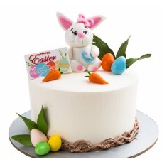 SPONGE EASTER BUNNY THEMED RED VELVET CAKE